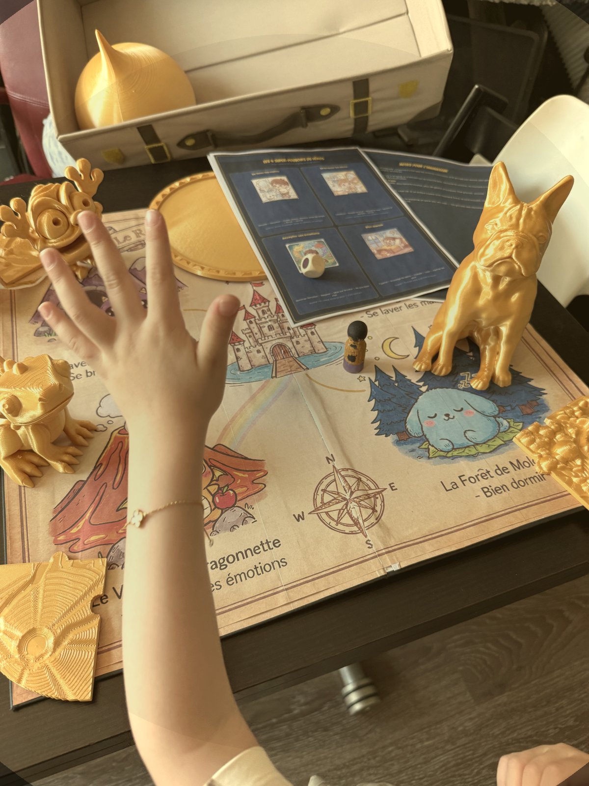 Le plateau et les figurines